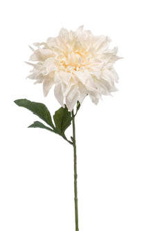 Emerald Kunstbloem Dahlia crème/roze 60cm
