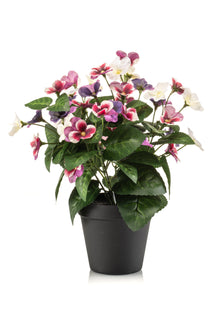 Emerald Kunstplant Viooltje in pot 29cm fuchsia/paars