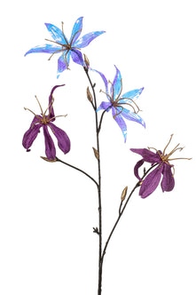 Emerald Kunstbloem Gloriosa glamour 78cm paars