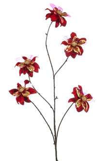 Emerald Kunstbloem Dahlia glamour 110cm rood