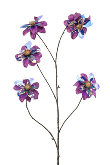 Emerald Kunstbloem Dahlia glamour 110cm paars