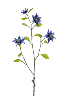 Emerald Kunstbloem Clematis 75cm blauw