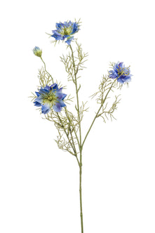 Emerald Kunstbloem Juffertje-in-het-groen 73cm blauw
