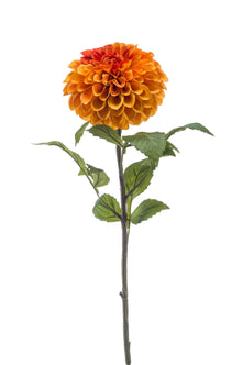 Emerald Kunstbloem Dahlia Pompon 74cm oranje