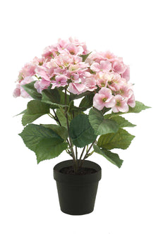 Emerald Kunstplant in pot Hortensia roze 40cm