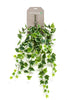 Emerald Kunst Hangplant Ivy groen/wit 70cm