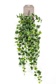 Emerald Kunst Hangplant Ivy groen/wit 100cm