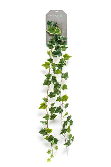 Emerald Kunst Hangplant Ivy groen/wit 180cm