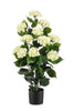 Emerald Kunstplant Hortensia in pot UV 90cm wit