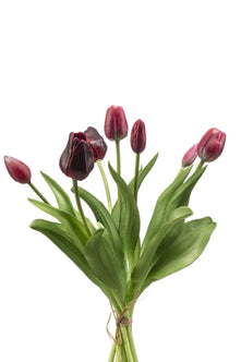 Emerald Kunstbloem Tulp Bundel 40cm donker rood