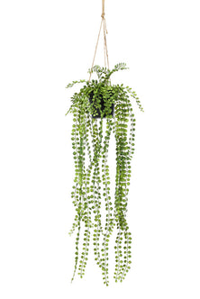 Emerald Kunst Hangplant in pot Ficus Pumila 60cm