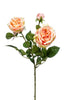 Emerald Kunstbloem Roos peach/roze 58cm