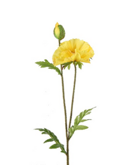 Everplant Kunstbloem Papaver Geel 64 cm